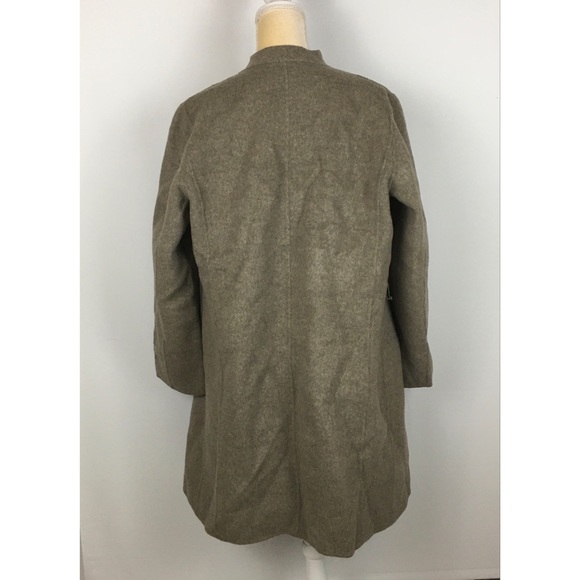 J Jill Wool Angora Funnel Neck Wrap Jacket Medium - Picture 9 of 13